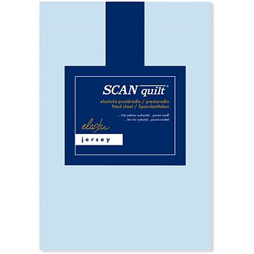 

SCANquilt prostěradlo JERSEY ELASTIC LYCRA světle modrá 180 × 200 cm