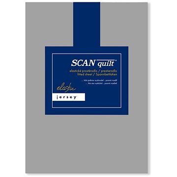 

SCANquilt prostěradlo JERSEY ELASTIC LYCRA středně šedá 90 × 200 cm