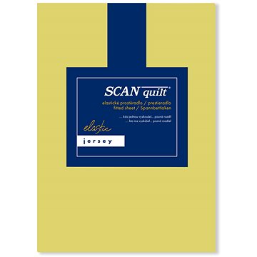 

SCANquilt prostěradlo JERSEY ELASTIC LYCRA žlutozelená 180 × 200 cm