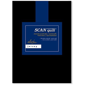 

SCANquilt prostěradlo JERSEY ELASTIC LYCRA černá 90 × 200 cm