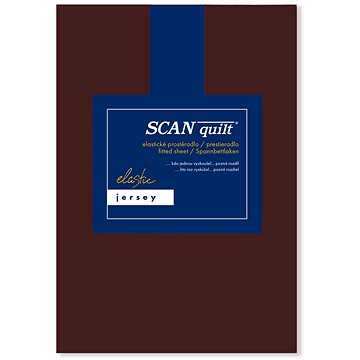 

SCANquilt prostěradlo JERSEY ELASTIC LYCRA tmavě hnědá 90 × 200 cm