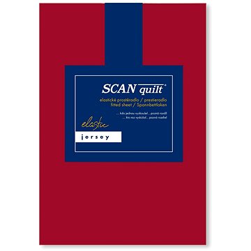 

SCANquilt prostěradlo JERSEY ELASTIC LYCRA červená 160 × 200 cm