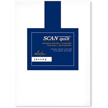 

SCANquilt prostěradlo JERSEY ELASTIC LYCRA bílá 120 × 200 cm