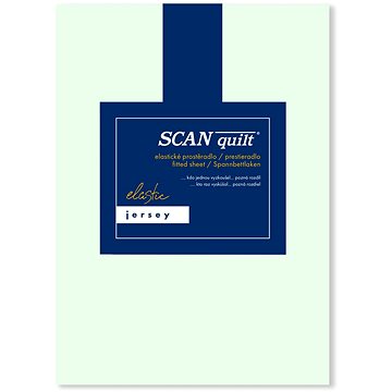 

SCANquilt prostěradlo JERSEY ELASTIC LYCRA mentolová 90 × 200 cm