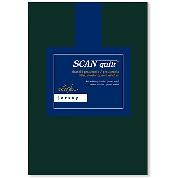 

SCANquilt prostěradlo JERSEY ELASTIC LYCRA tmavě zelená 90 × 200 cm