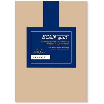 

SCANquilt prostěradlo JERSEY ELASTIC LYCRA oříšková 200 × 220 cm