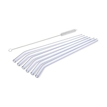 

SIMAX Skleněné brčko zahnuté 23 cm 6 ks + kartáček EXCLUSIVE