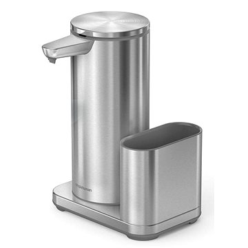 

Simplehuman bezdotykový dávkovač mýdla – 414 ml, + držák na houbičku, nerez ocel