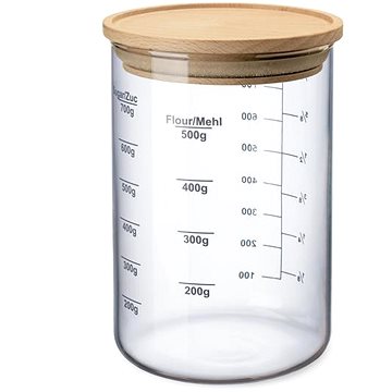 

SIMAX Zásobník se stupnicí a dřevěným víčkem 0,8 l