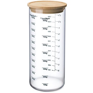 

SIMAX Zásobník se stupnicí a dřevěným víčkem 1,4 l