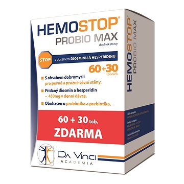 

Hemostop Probio MAX Da Vinci Academia 60+30 tobolek