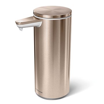 

Simplehuman Bezdotykový dávkovač mýdla 266 ml, Rose Gold ocel, dobíjecí