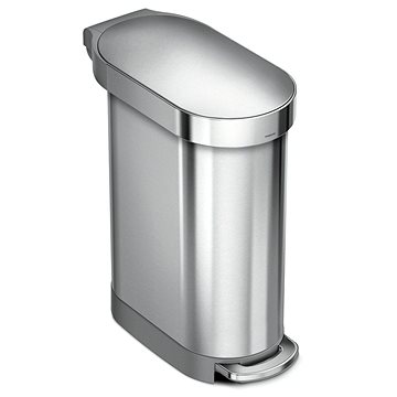 

Simplehuman úzký pedálový odpadkový koš Slim – 45 l, kartáčovaná nerez ocel, FPP