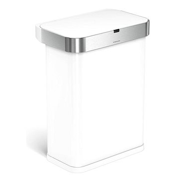 

Simplehuman bezdotykový koš s hlasovým a pohybovým sensorem, 58 l, bílá ocel
