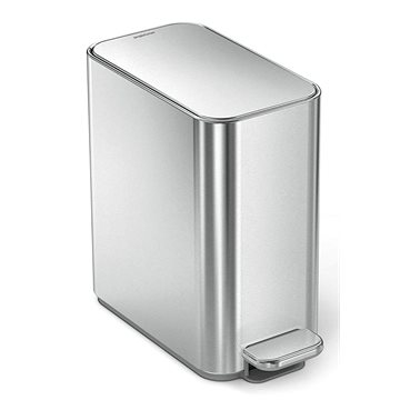 

Simplehuman pedálový úzký odpadkový koš – 5 l, kartáčovaná nerez ocel