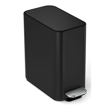 

Simplehuman pedálový úzký odpadkový koš – 5 l, matná černá ocel