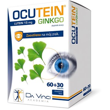 

Ocutein Ginkgo 45mg+Lutein 15mg Da Vinci 60+30 tobolek