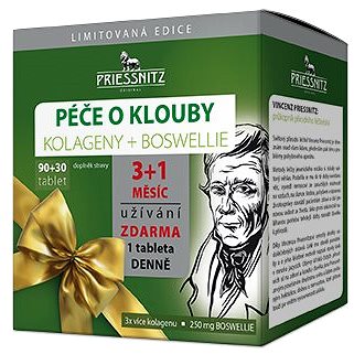 

Priessnitz Kolagen+Boswellie péče o klouby 90+30 tablet