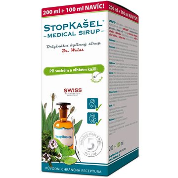 

Dr.Weiss STOPKAŠEL Medical sirup 200+100ml NAVÍC