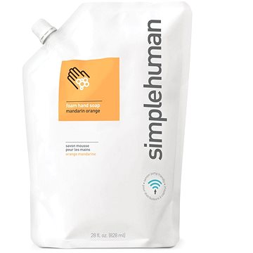 

Simplehuman Hydratační pěnové mýdlo 828 ml, náhradní náplň s vůní mandarinky