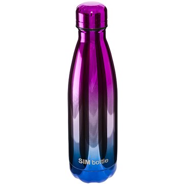 

SIM bottle Termoláhev 0,5 L modro růžová metalická barva