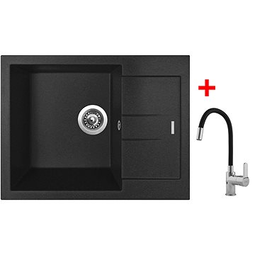 

Sinks Amanda 650 Metalblack + Flexia