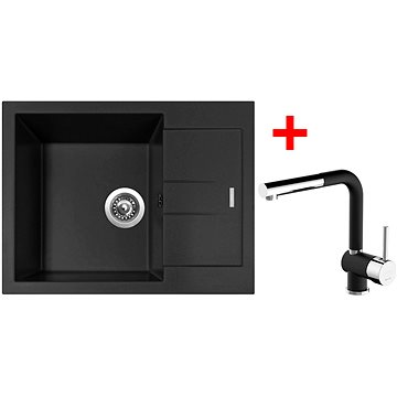

Sinks Amanda 650 Nanoblack + Mix 3 P Nanoblack