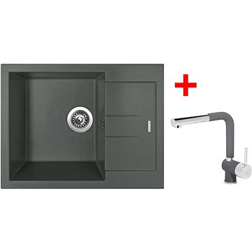 

Sinks Amanda 650 Titanium + Mix 3 P GR