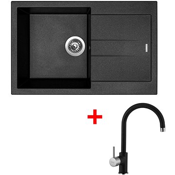 

Sinks Amanda 780 Metalblack + Vitalia GR