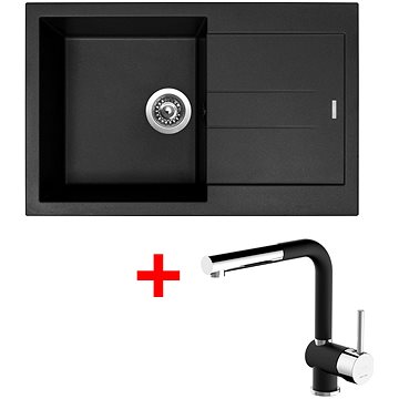 

Sinks Amanda 780 Pureblack + Mix 3 P GR