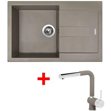 

Sinks Amanda 780 Truffle + Mix 3 P GR
