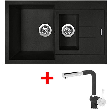 

Sinks Amanda 780.1 Metalblack + Mix 3 P GR