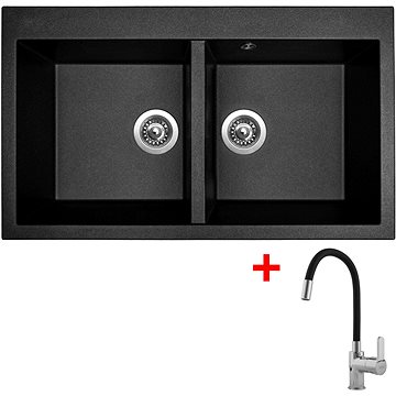 

Sinks Amanda 860 Duo Metalblack + Flexia