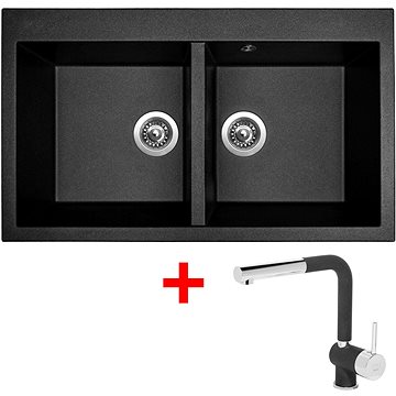 

Sinks Amanda 860 Duo Metalblack + Mix 3 P GR