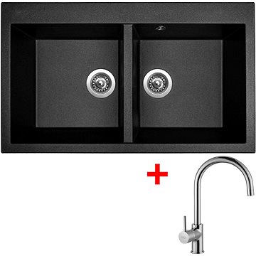 

Sinks Amanda 860 Duo Metalblack + Vitalia
