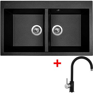 

Sinks Amanda 860 Duo Metalblack + Vitalia GR