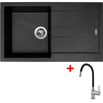 

Sinks Amanda 860 Metalblack + Flexia