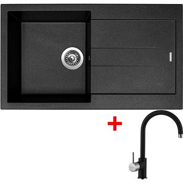 

Sinks Amanda 860 Metalblack + Vitalia GR