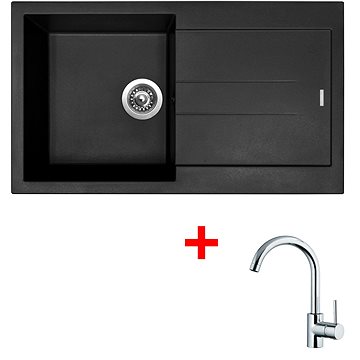

Sinks Amanda 860 Nanoblack + Mix 35