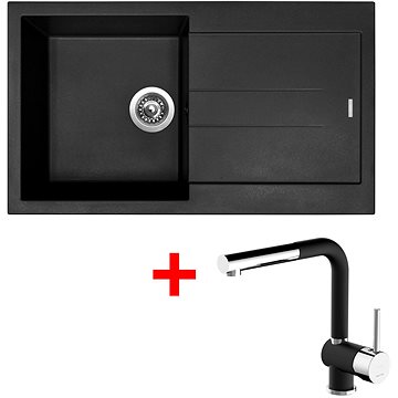 

Sinks Amanda 860 Pureblack + Mix 3 P GR