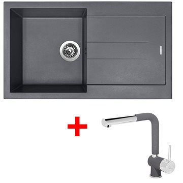 

Sinks Amanda 860 Titanium + Mix 3 P GR