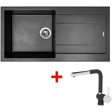 

Sinks Amanda 990 Metalblack + Mix 3 P GR