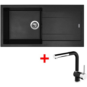 

Sinks Amanda 990 Nanoblack + Mix 3 P Nanoblack