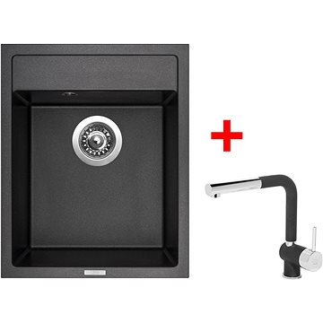 

Sinks Classic 400 Metalblack + Mix 3 P GR