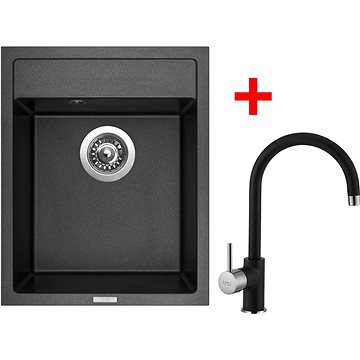 

Sinks Classic 400 Metalblack + Vitalia GR