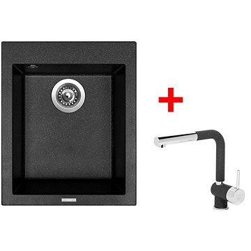 

Sinks Cube 410 Granblack + Mix 3 P GR