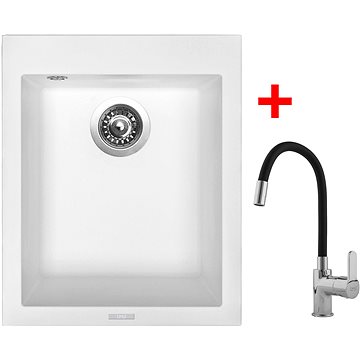 

Sinks Cube 410 Milk + Flexia