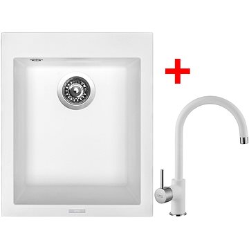 

Sinks Cube 410 Milk + Vitalia GR