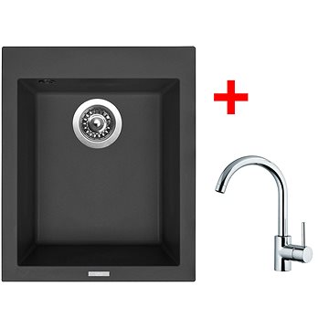 

Sinks Cube 410 Nanoblack + Mix 35