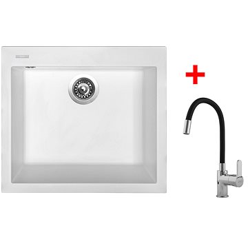 

Sinks Cube 560 Milk + Flexia